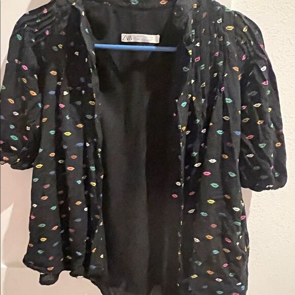 Zara  Kid Girls Buttoned Cute Shirt Dress Sz 6 - Picture 3 of 8